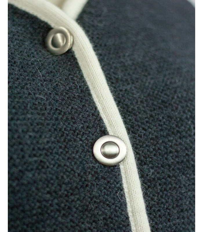 Compra marca CARDIGAN LINKS GRIS OSCURO CON CONTRASTES en Knitewearstor - Textiles Campillo